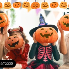 BST mô hình Halloween - Mô hình trang trí bằng xốp, composite
