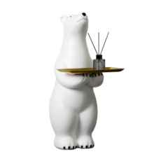 Mô hình gấu Bắc Cực bằng xốp eps làm khay trang trí giá tốt 