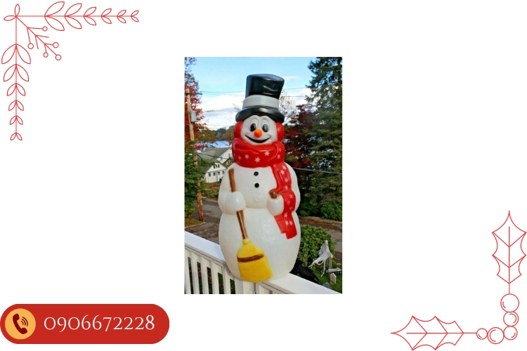 Mô hình người tuyết bằng xốp EPS - Mô trang trí Noel